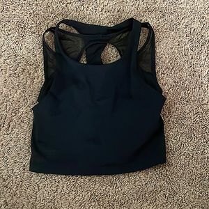 Lululemon Cropped Black Tank Top
